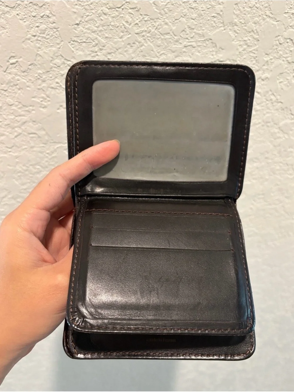 Louis Vuitton Men's Leather Bifold Wallet - Dark Brown
